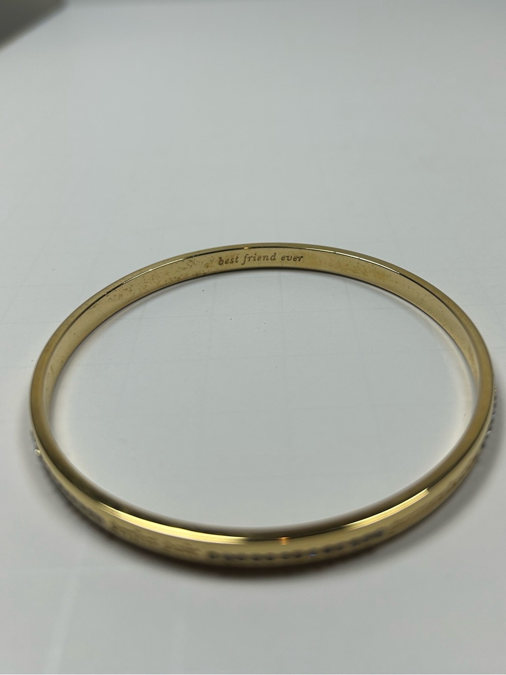 Kate Spade Pave Idiom Bridesmaid Best Friend Bangle Bracelet - Picture 6 of 11